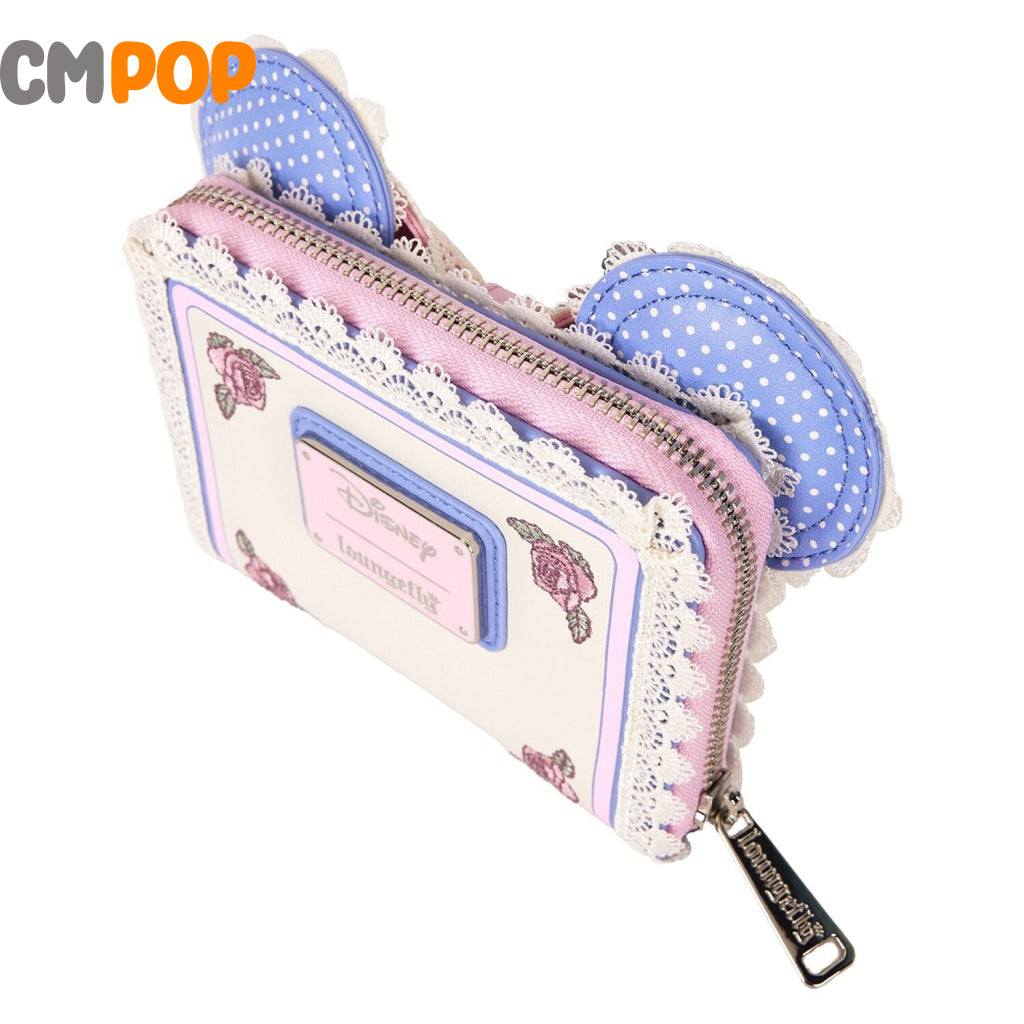 Disney Minnie Floral and Lace Ears Wallet - Loungefly Loungefly