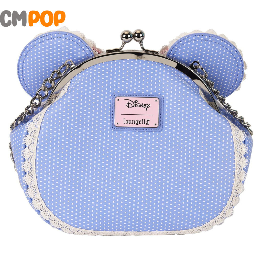 Disney Minnie Floral and Lace Kisslock Crossbody - Loungefly Loungefly