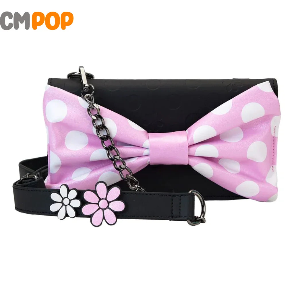 Disney Minnie Floral Rock The Dots Flap Clutch Crossbody - Loungefly Loungefly