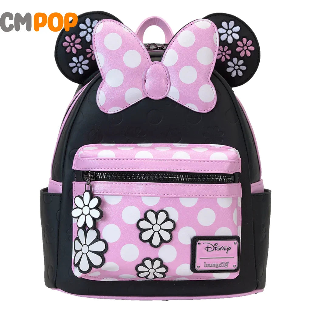 Disney Minnie Floral Rock The Dots Mini Backpack - Loungefly