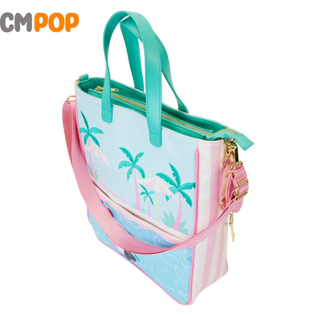 Disney Minnie Mouse Vacation Style Tote Bag With Coin - Loungefly