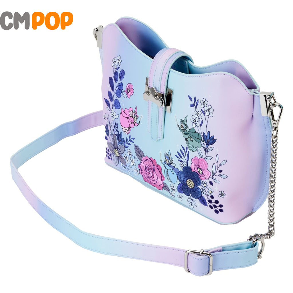 Disney Sleeping Beauty 66Th Anniversary Floral Crown Crossbody - Loungefly