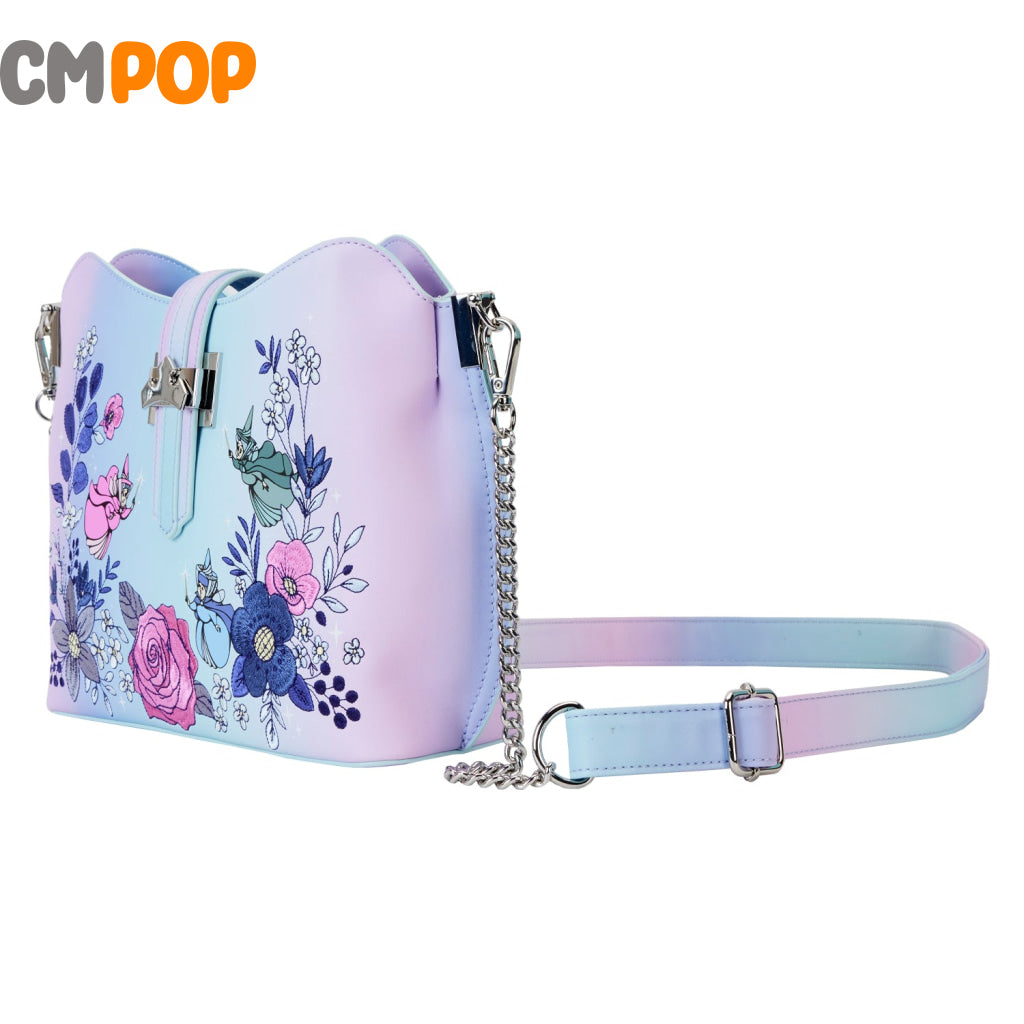 Disney Sleeping Beauty 66Th Anniversary Floral Crown Crossbody - Loungefly