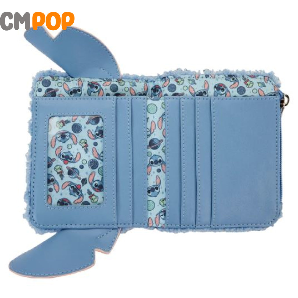 Disney Stitch Plush Bifold Wallet - Loungefly