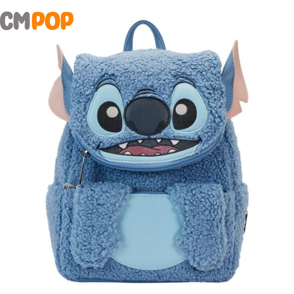 Disney Stitch Plush Pocket Mini Backpack - Loungefly