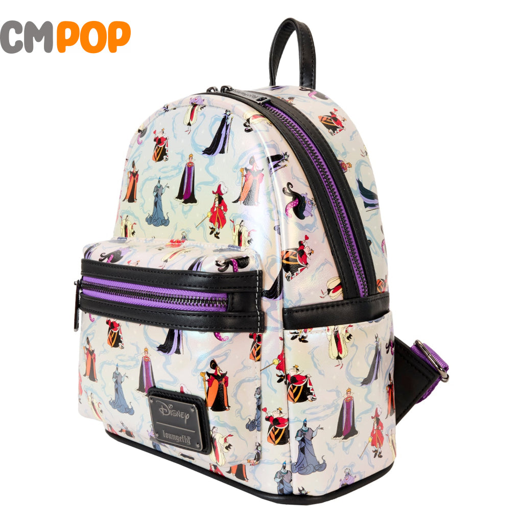 Disney Villains Iridescent Mini Backpack- Loungefly