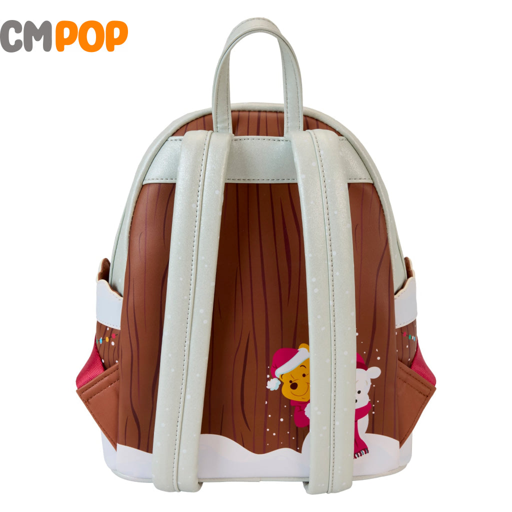 Disney Winnie The Pooh Holiday Scene And Friends Mini Backpack - Loungefly