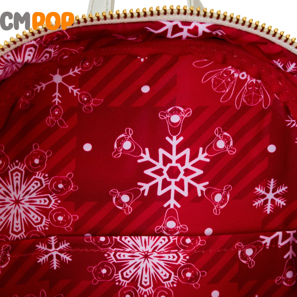 Disney Winnie The Pooh Holiday Scene And Friends Mini Backpack - Loungefly