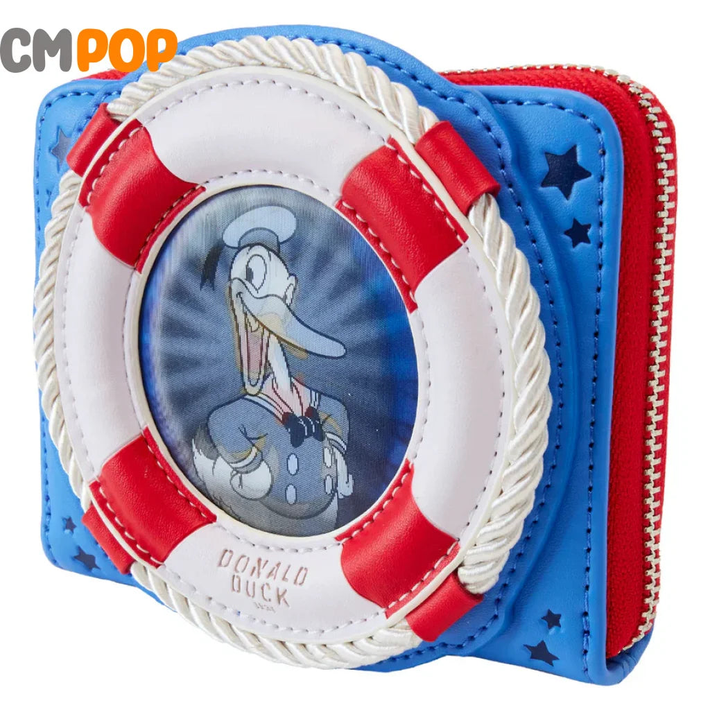 Donald Duck 90Th Anniversary Zip Around Wallet - Loungefly