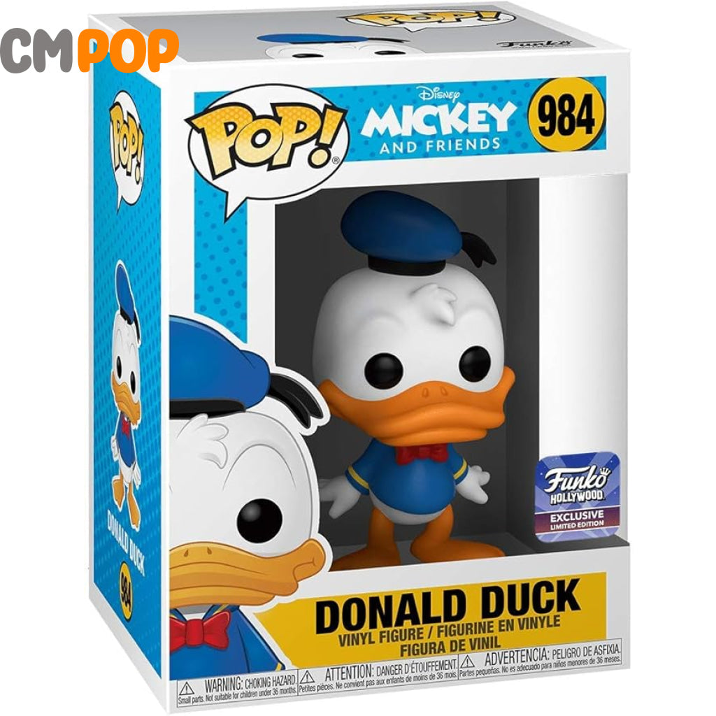 Donald Duck - #984 Funko Pop! Mickey And Friends Hollywood Exclusive Limited Edition Pop
