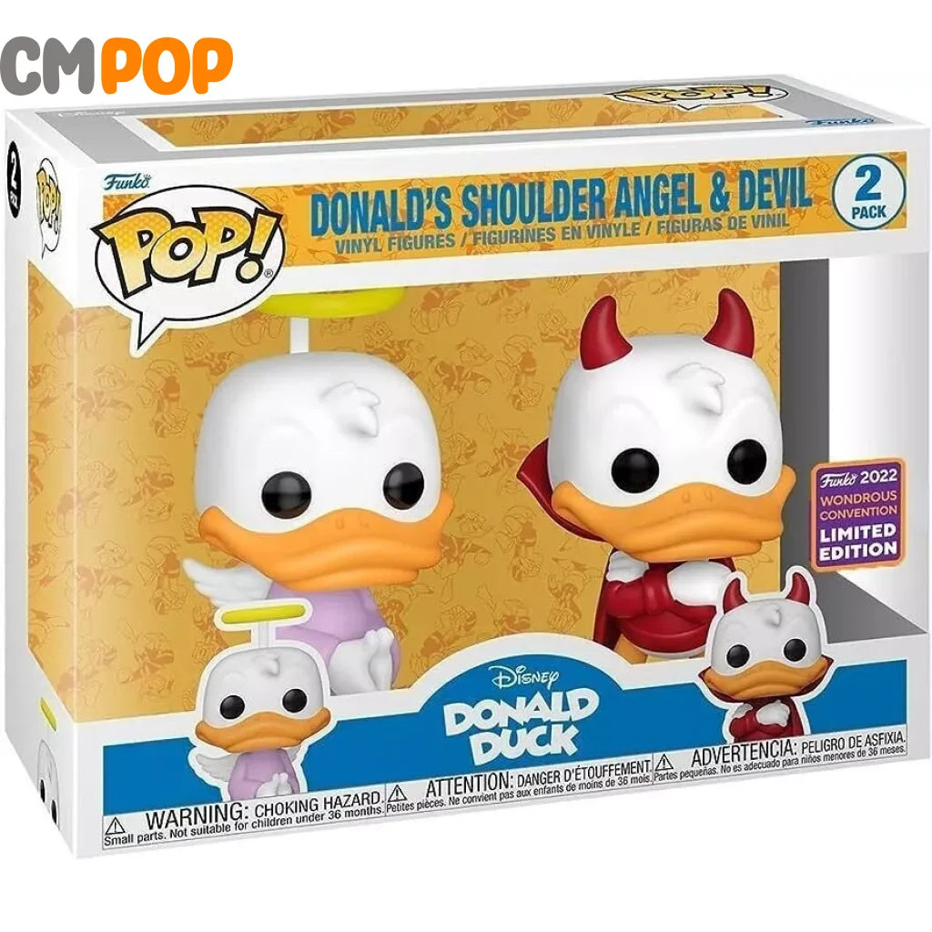 Donald’s Shoulder Angel And Devil 2 Pack - Funko Pop! Disney Donald Duck 2022 Wonderous