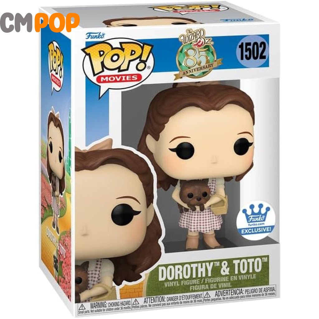 Dorothy & Toto - The Wizard Of Oz #1502 Funko Pop! 85Th Anniversary Movies Exclusive Pop