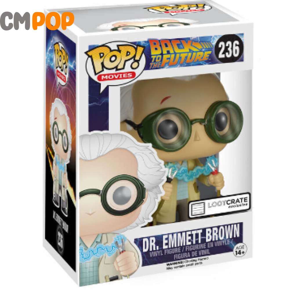 Dr Emmett Brown - #236 Funko Pop! Back To The Future Lootcrate Exclusive Pop