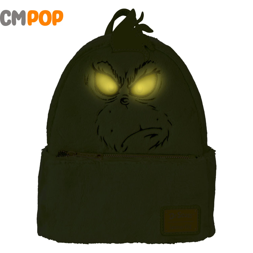 Dr Seuss Plush Grinch Light Up Cosplay Mini Backpack - Loungefly