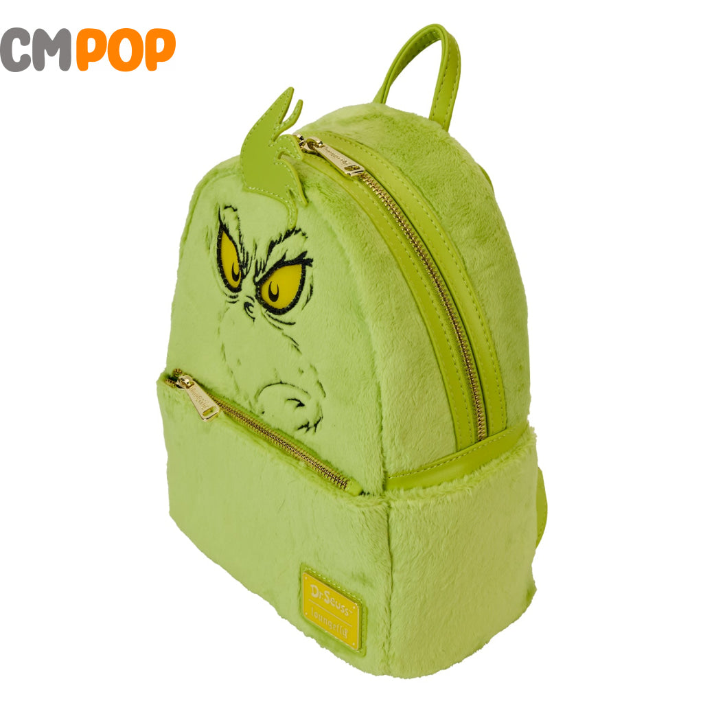 Dr Seuss Plush Grinch Light Up Cosplay Mini Backpack - Loungefly