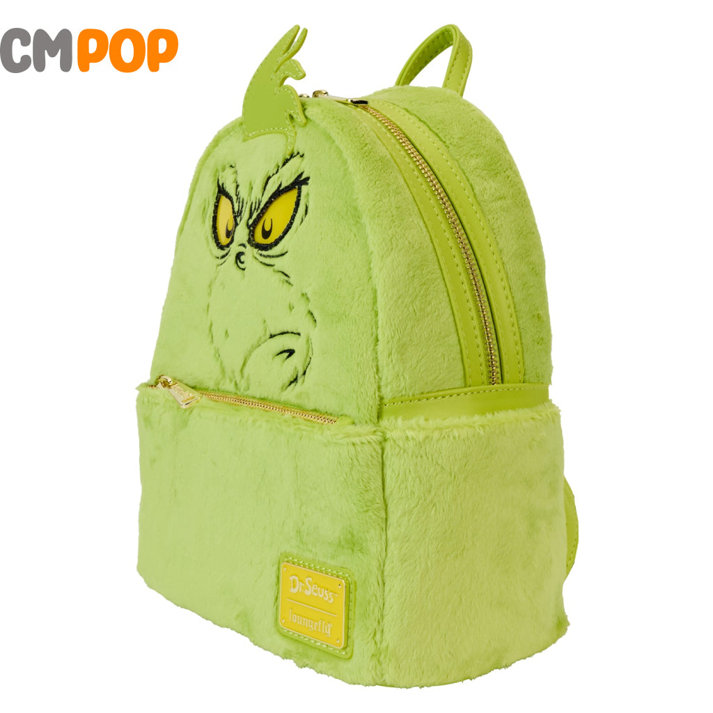 Dr Seuss Plush Grinch Light Up Cosplay Mini Backpack - Loungefly