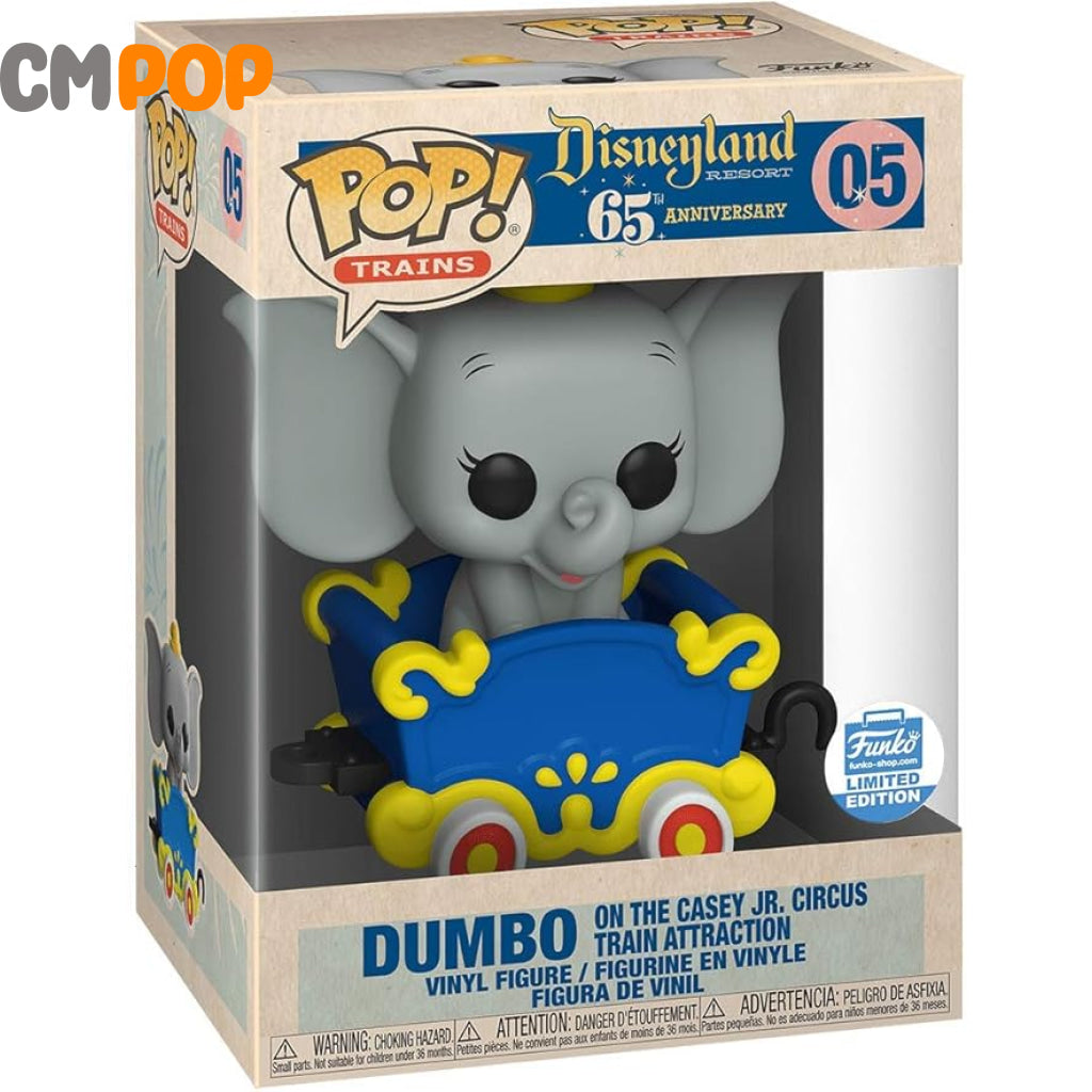 Dumbo On The Casey Jr. Circus Train Attraction - #05 Funko Pop! Trains Disneyland 65Th Anniversary