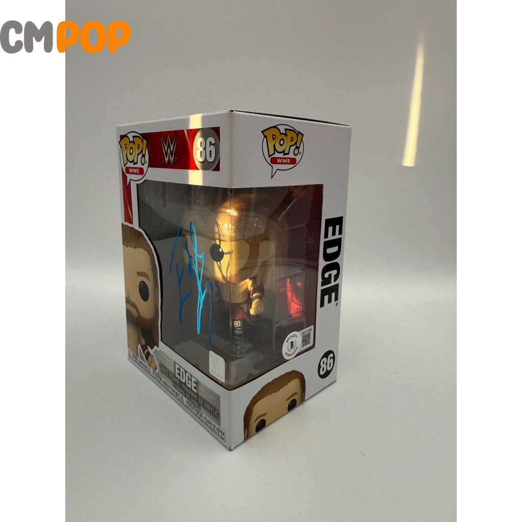 Edge - #86 - Funko Pop! - WWE - W - Signed by Adam Copeland - Certified Pop! Funko Pop