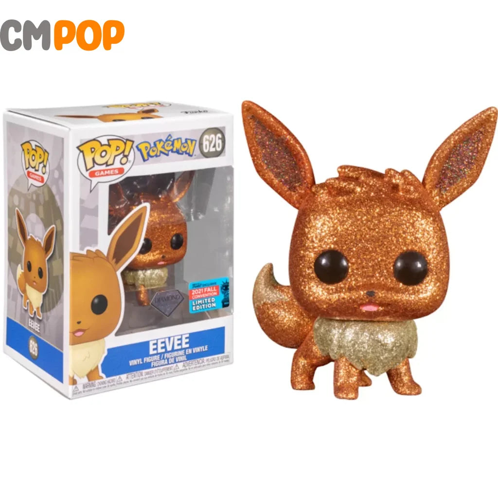 Eevee- #626 - Funko Pop! Games Pokémon Diamond Collection 2021 Summer Convention Limited Edition Pop