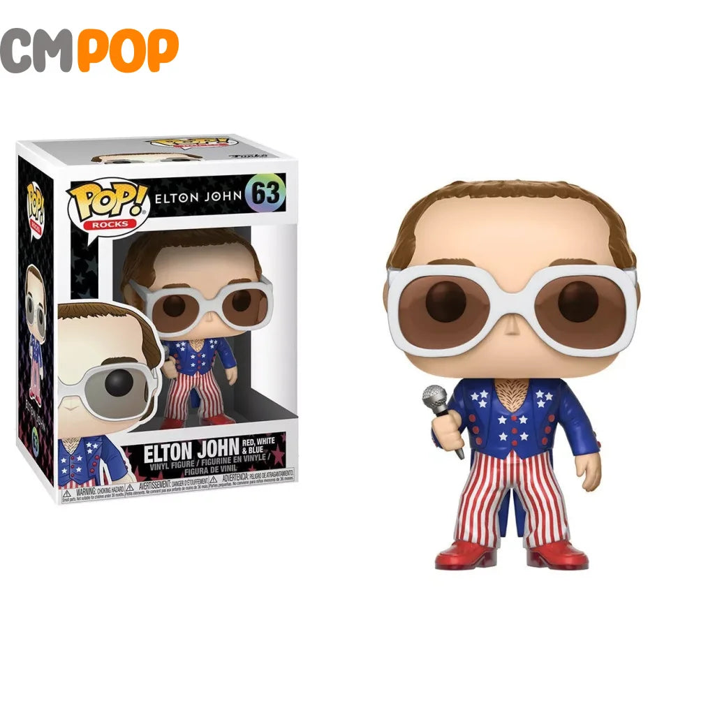 Elton John (Red White & Blue) - #63 Funko Pop! Rocks