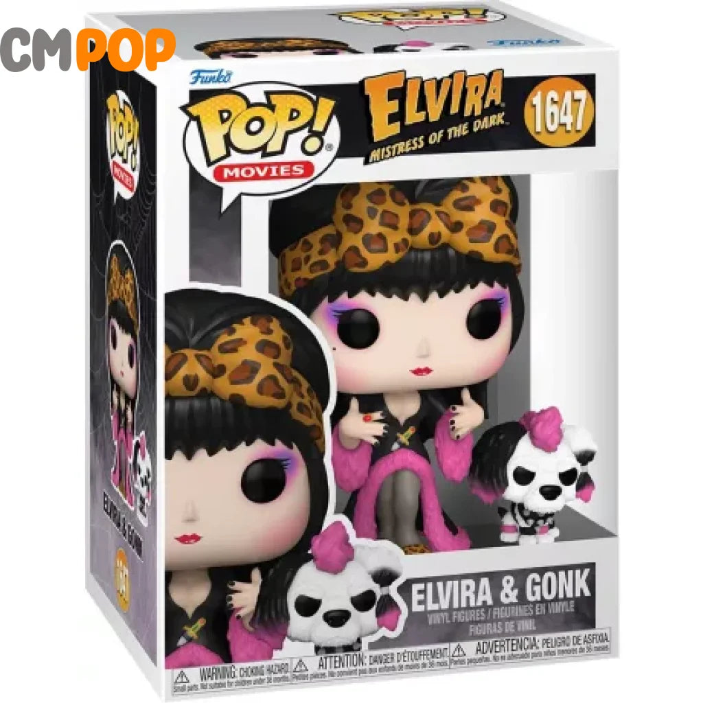 Elvira & Gonk - #1647 Mistress Of The Dark Funko Pop