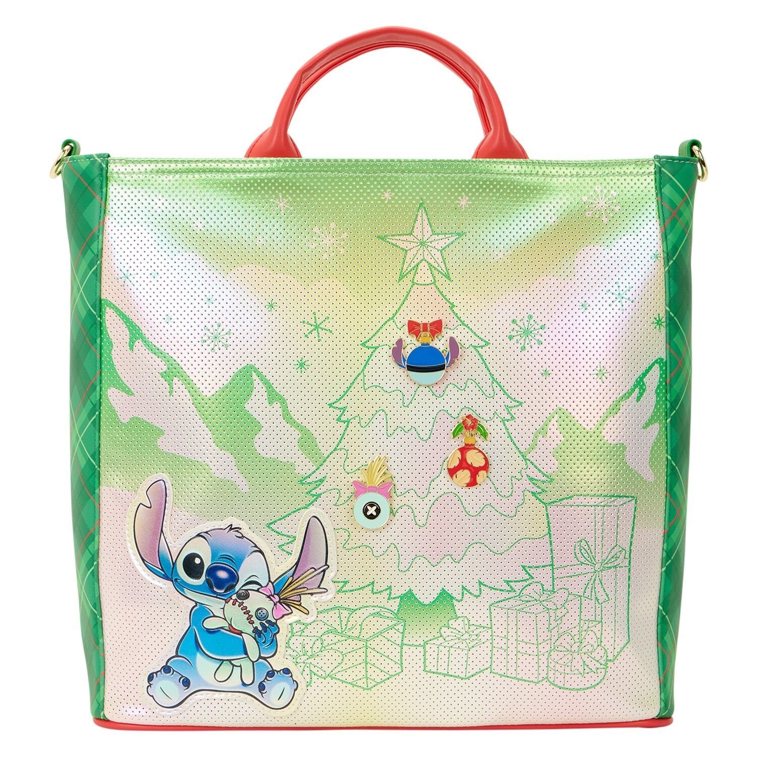 Lilo & Stitch Holiday Tote Crossbody Bag – Loungefly