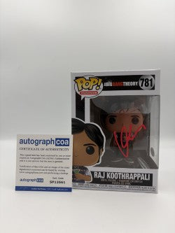 Raj Koothrappali - #781 - The Big Bang Theory - Funko Pop - Television - Signed By Kunal Nayyar - Certified Autographcoa
