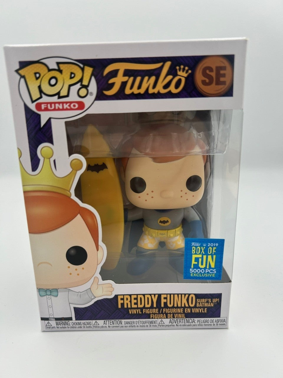 Freddy Funko Surfs up Batman - #SE- Funko Pop! - Funko 2019 Box of Fun 5000 Pcs Exclusive