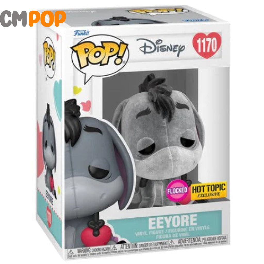 Flocked Eeyore - #1170 Disney Hot Topic Exclusive Funko Pop