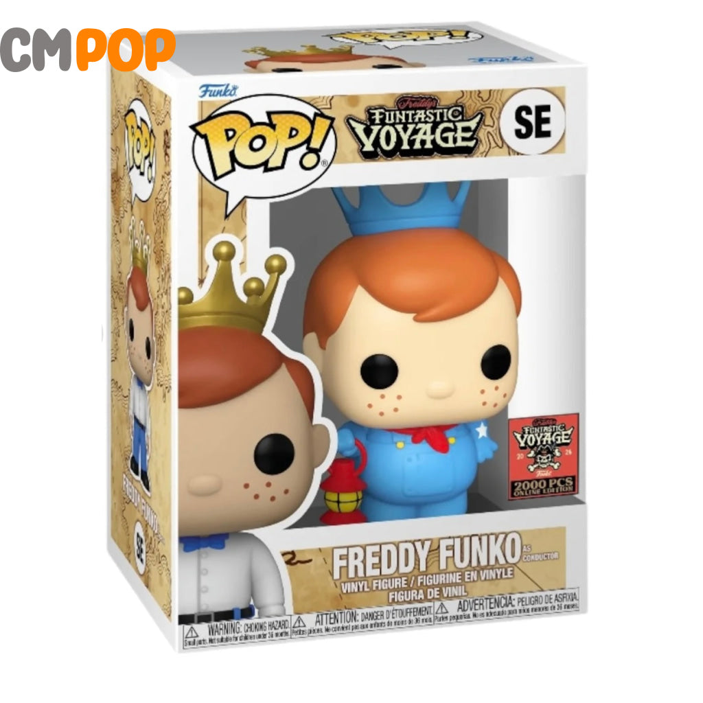 Freddy Funko As Conductor - #SE- Funko Pop! - Funtastic Voyage 2024 2000 Pcs Online Edition Exclusive Funko Pop