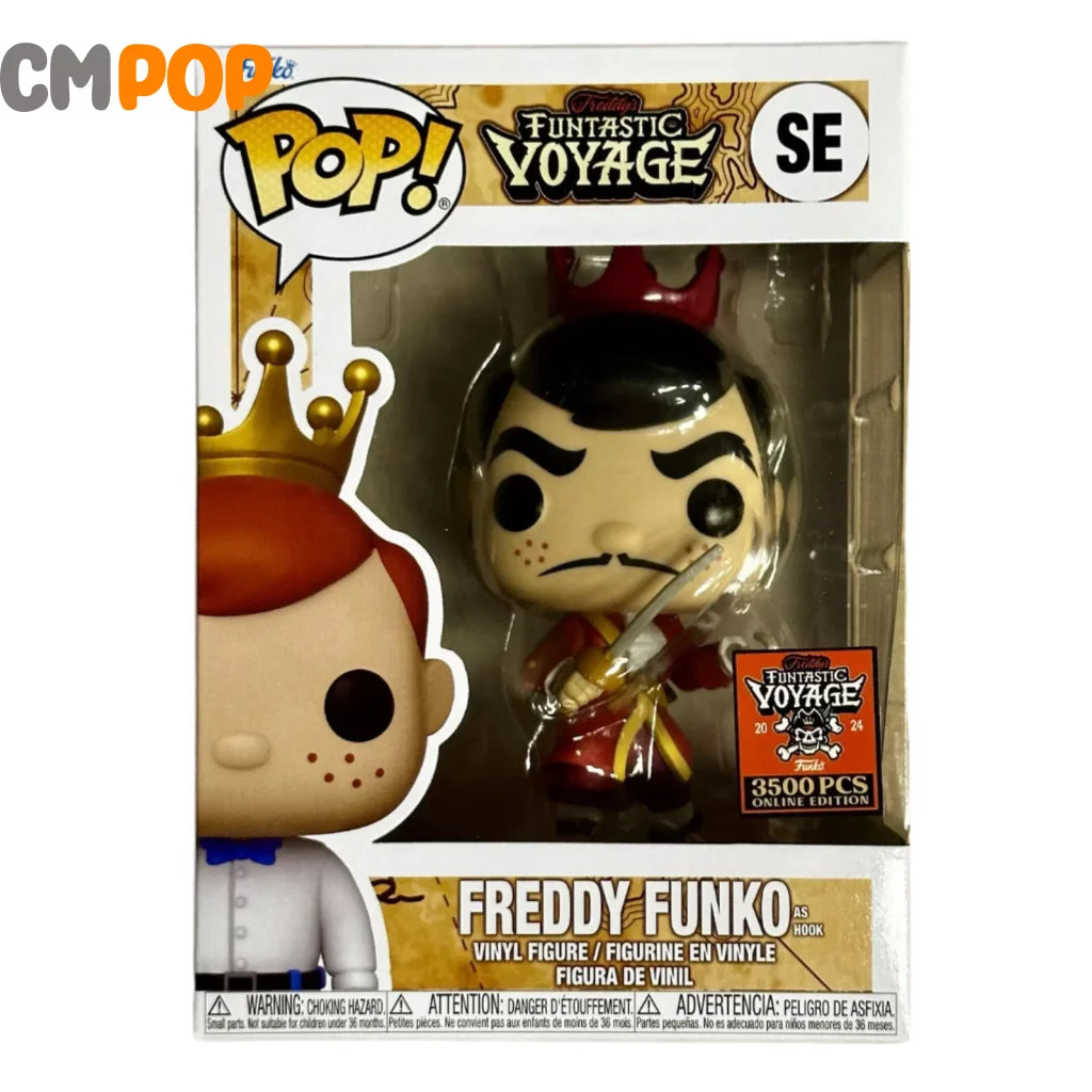 Freddy Funko As Hook - #SE- Funko Pop! - Funtastic Voyage 2024 3500 Pcs Online Edition Exclusive Funko Pop