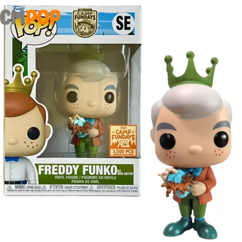 Freddy Funko As Mad Hatter- Pop! - Camp Fundays 3 500 Pcs Limited Edition Pop