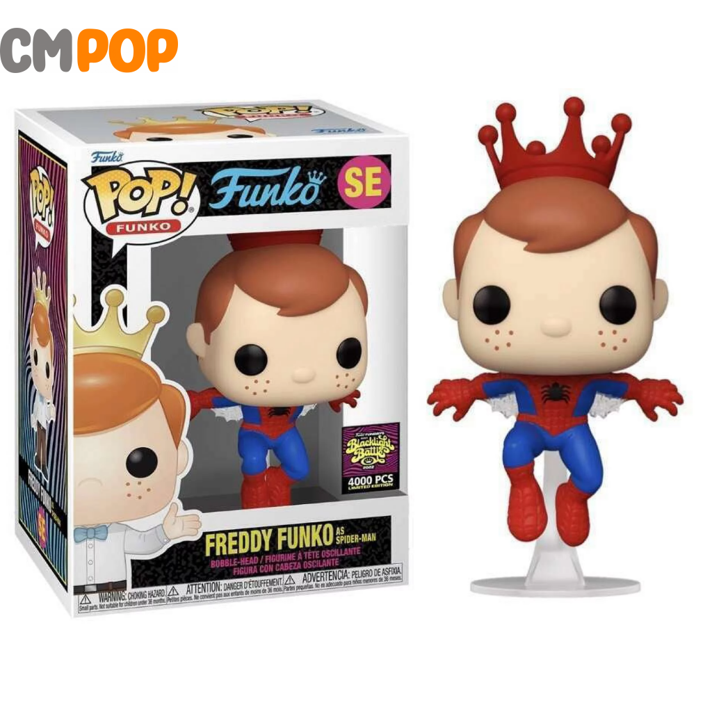 Freddy Funko as Spider-Man - SE - Funko Pop! - Funko - Blacklight Battle 4000 PCS Funko Pop