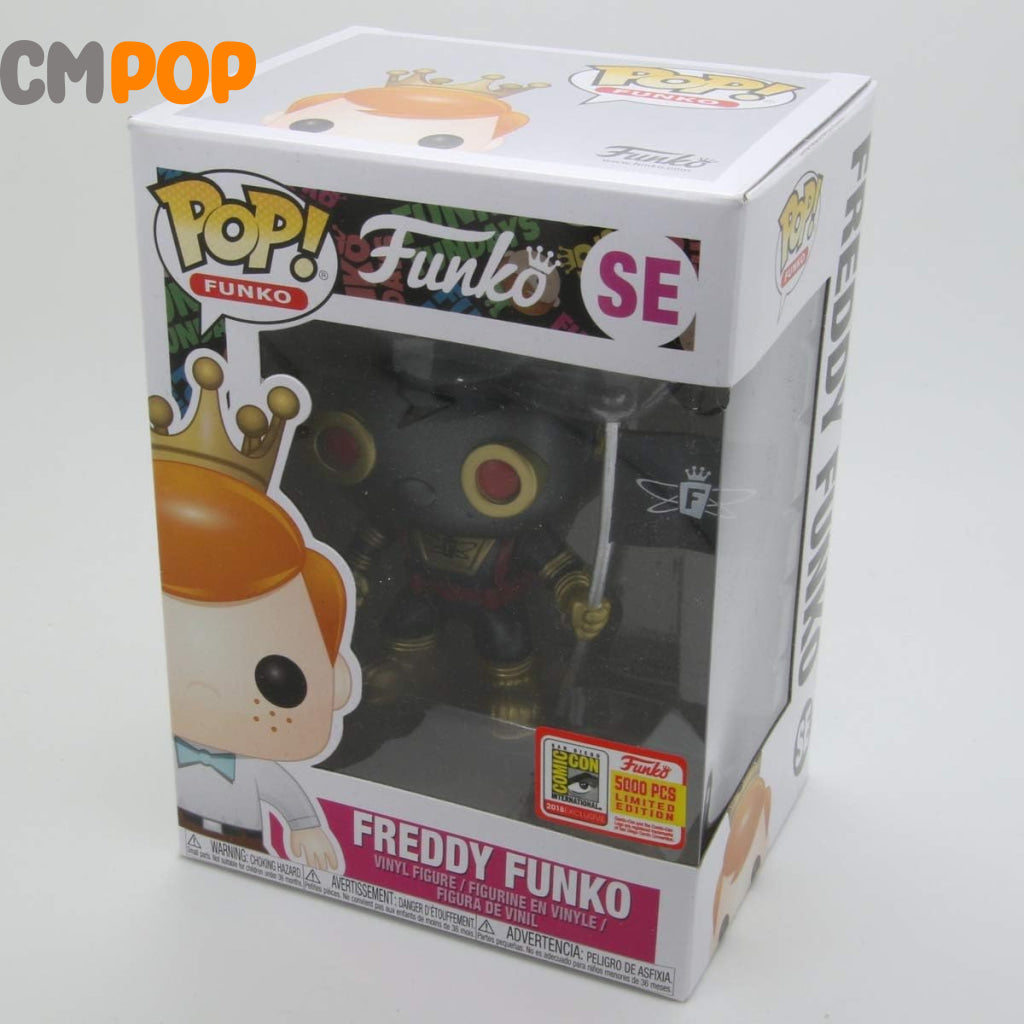 Freddy Funko Space Robot Black - #Se Pop! 2018 Comic Con -Limited 5 000 Pieces Exclusive Pop