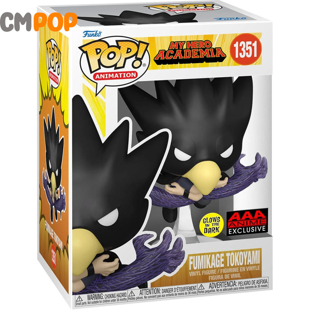 Fumikage Tokoyami - #1351 - Funko Pop! My Hero Academia - GITD - AAA Exclusive Funko Pop