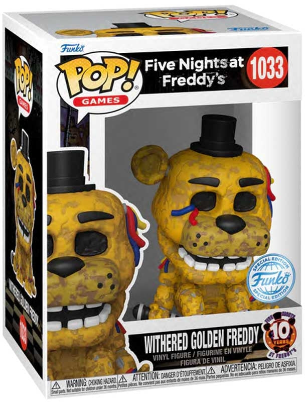 Witherd Golden Freddy - #1033 - Funko Pop! - Five Nights at Freddy's - Games - Special Edition
