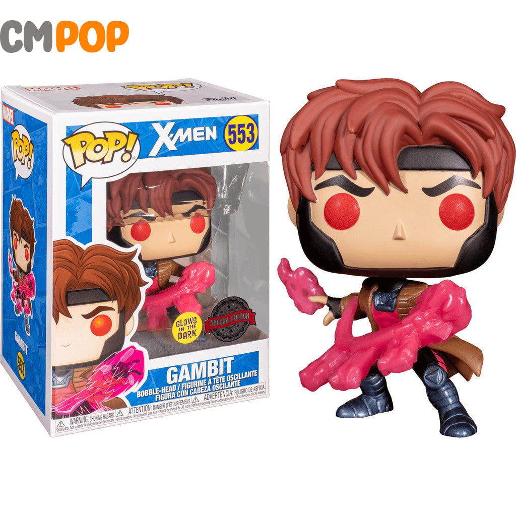 Gambit - #553 - Funko Pop! - Marvel - X-Men - GITD Special Edition Funko Pop