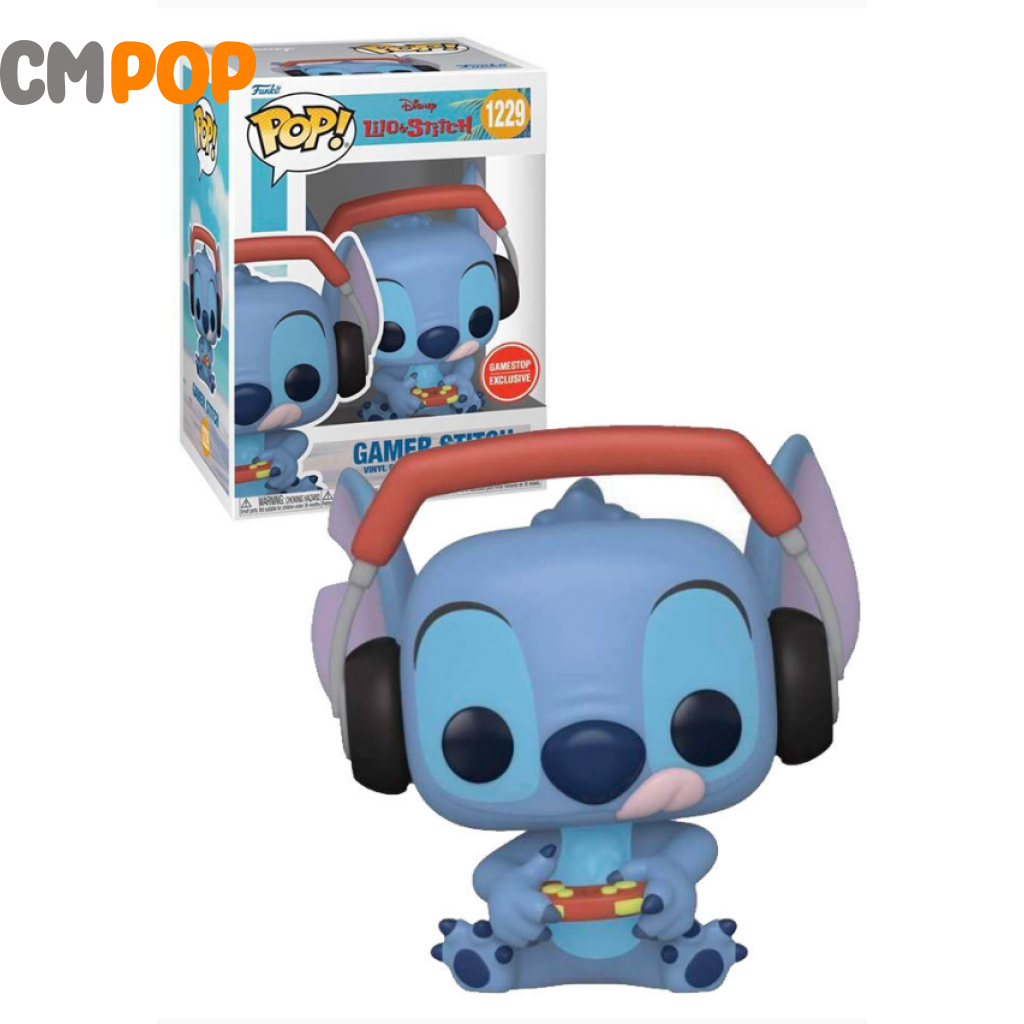 Gamer Stitch - #1229- Funko Pop! Disney Gamestop Exclusive Pop