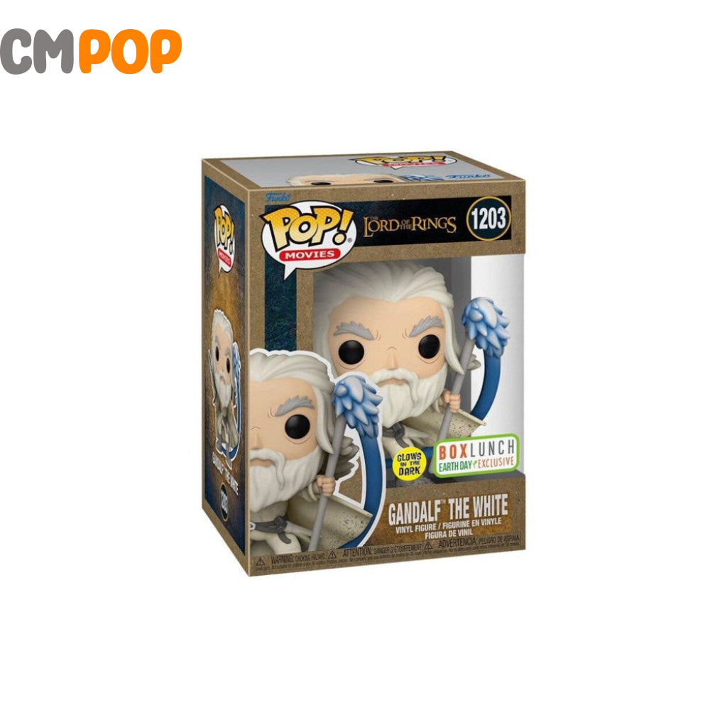Gandalf The White - W/Sword & Staff #1203 Funko Pop! -Earth Day Lord Of The Rings Movies Box Lunch