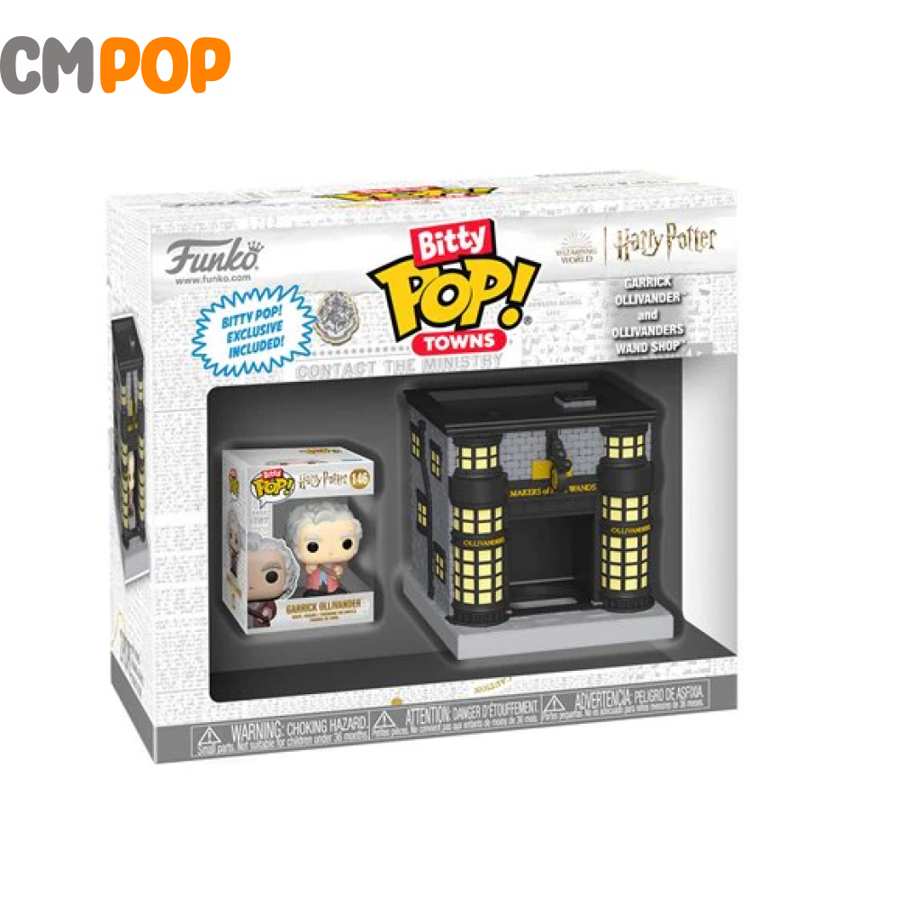 Garrick Ollivander And Ollivanders Wand Shop - Bitty Funko Pop! Harry Potter Pop Town