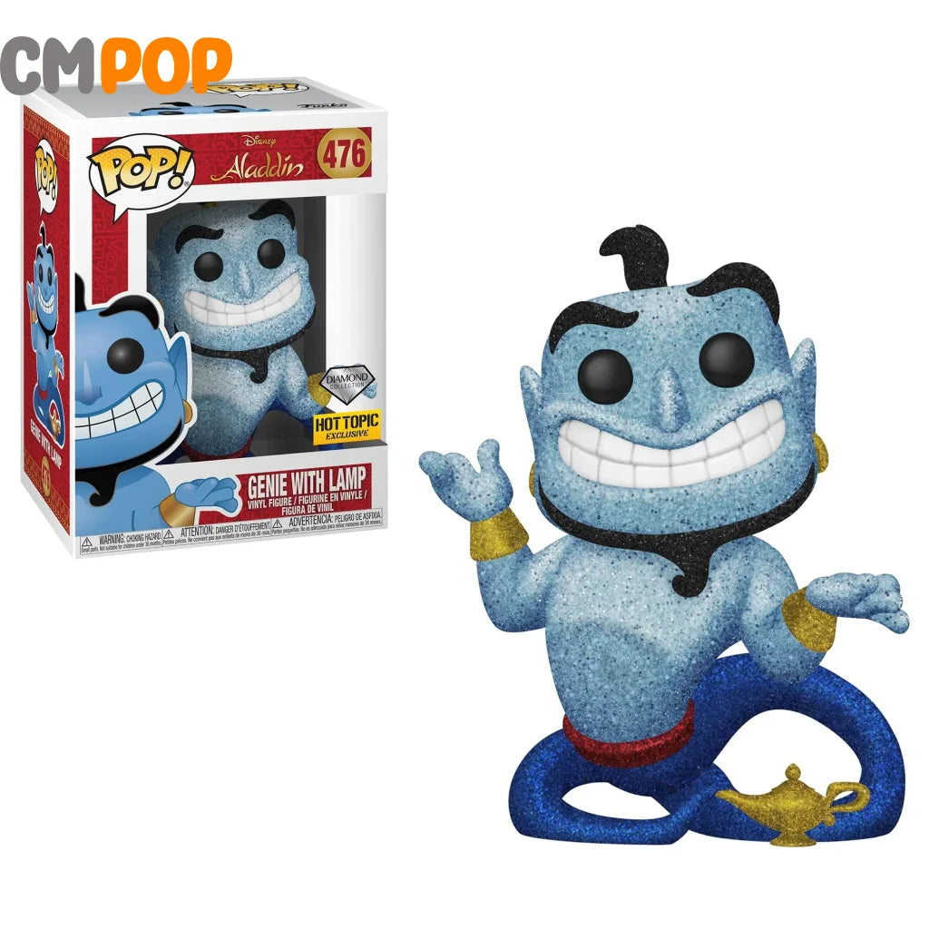 Genie With Lamp - #476 Funko Pop! Disney Aladdin Diamond Collection Hot Topic Exclusive Pop