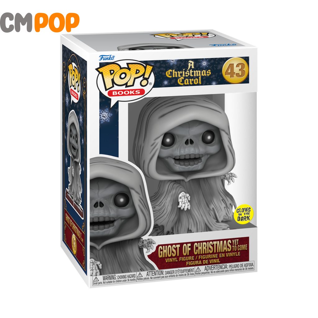 Ghost Of Christmas Yet To Come - #43 Funko Pop! Books A Carol Glows In The Dark Pop