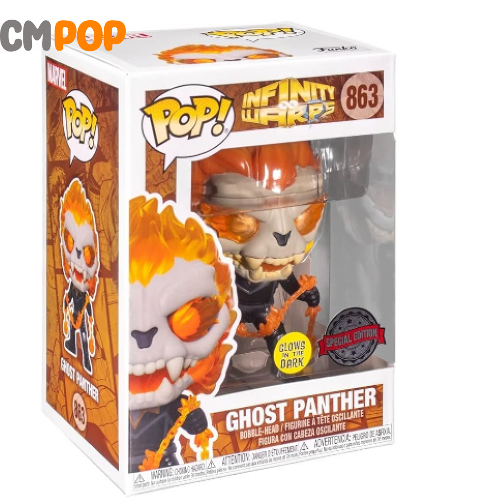 Ghost Panther - #863 Funko Pop! Infinity Warps -Gitd Special Edition Pop