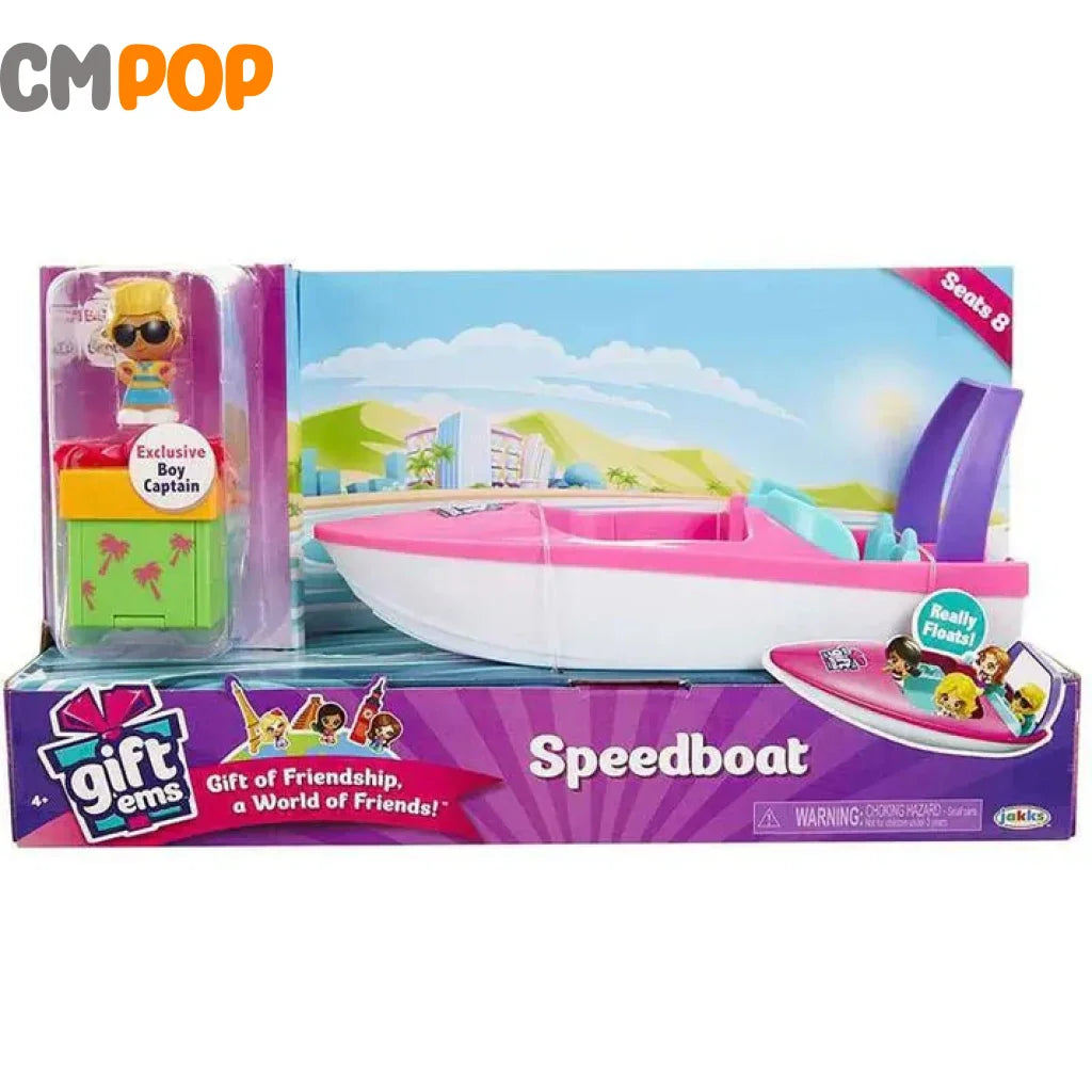Gift ’Ems Speed Boat with Boy Captain Toy