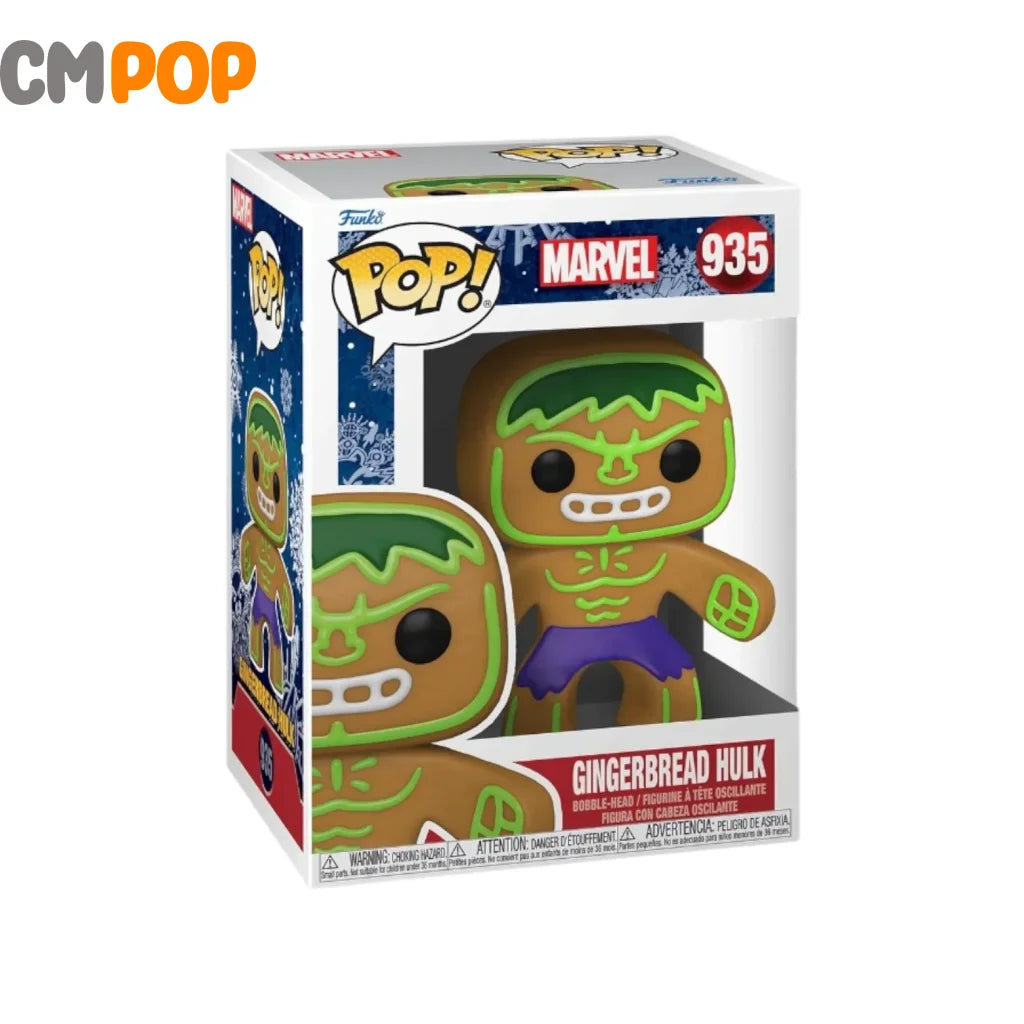 Gingerbread Hulk - #935 Funko Pop! Marvel 8.5/10 Condition Pop