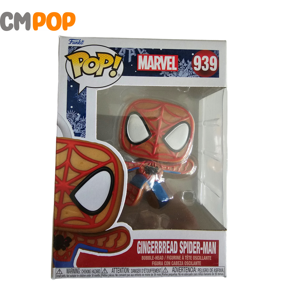 Gingerbread Spider-Man - #939 Marvel 8.5/10 Condition Funko Pop