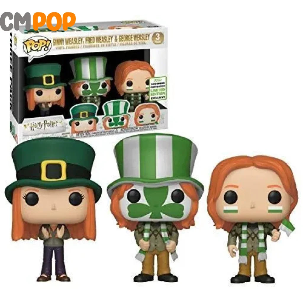 Ginny Weasley Fred & George - 3 Pack Funko Pop! Harry Potter 2019 Spring Convention Limited Edition