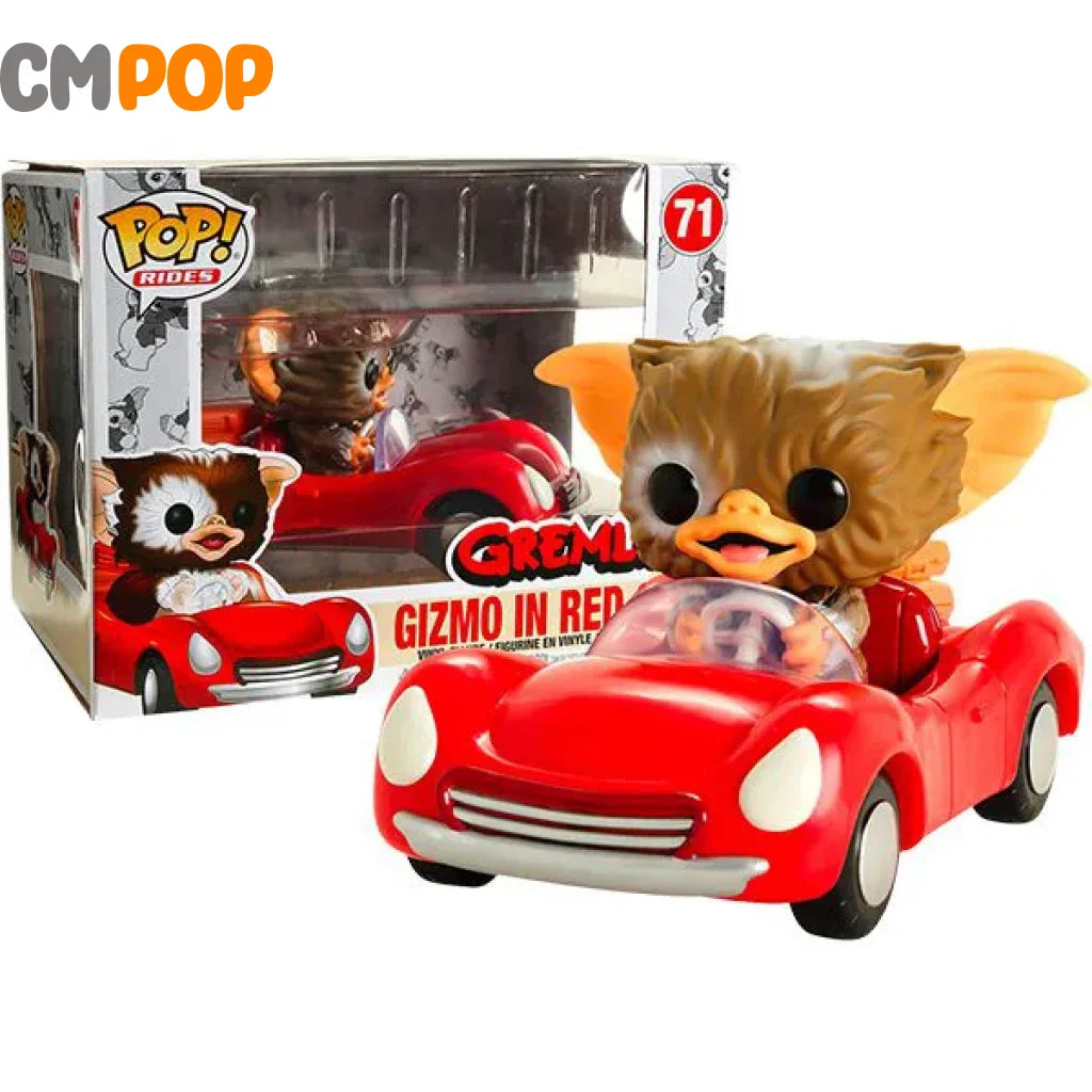 Gizmo In Red Car - #71 - Funko Pop! - Rides - Gremlins - Hot Topic Exclusive - Jumbo Funko Pop