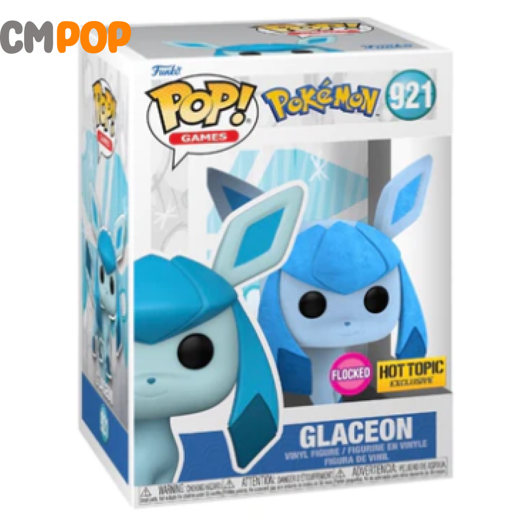 Glaceon Flocked - #921 Funko Pop! Pokemon Hot Topic Exclusive Pop