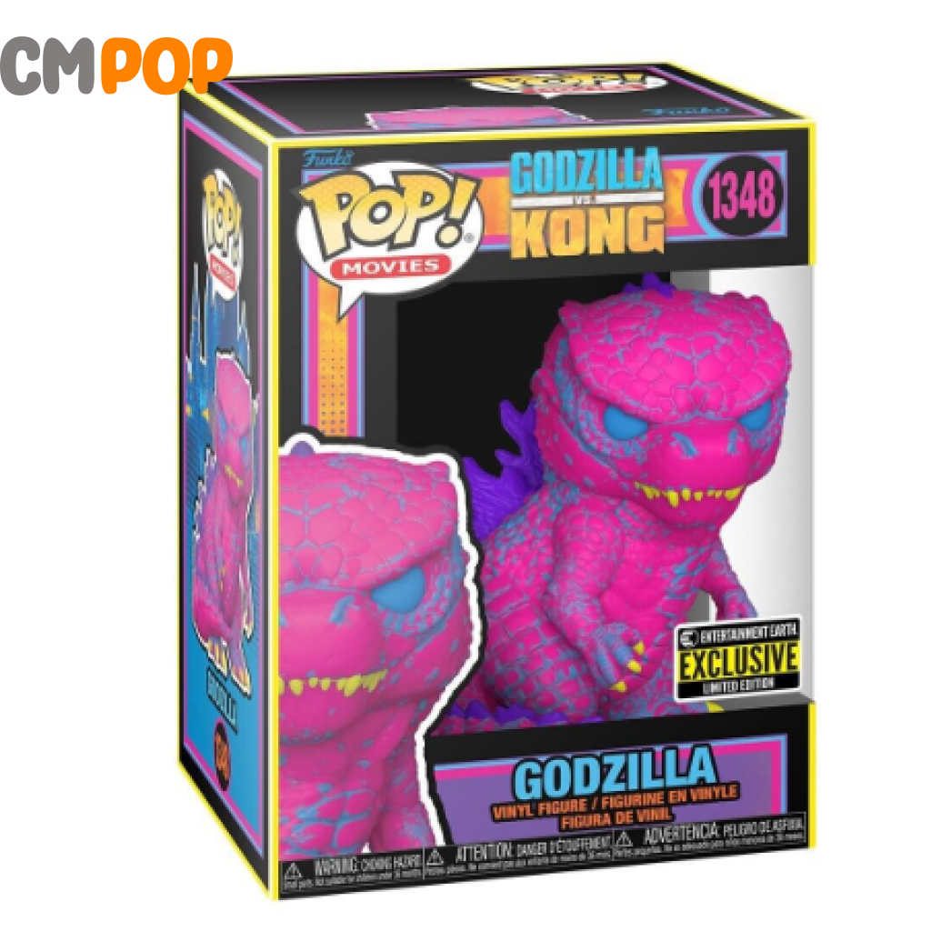 Godzilla Blacklight - #1348- Funko Pop! Vs Kong Entertainment Earth Exclusive Pop
